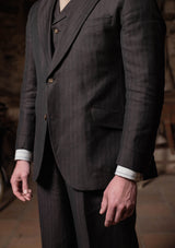 Brockman Jacket - Tobacco Herringbone