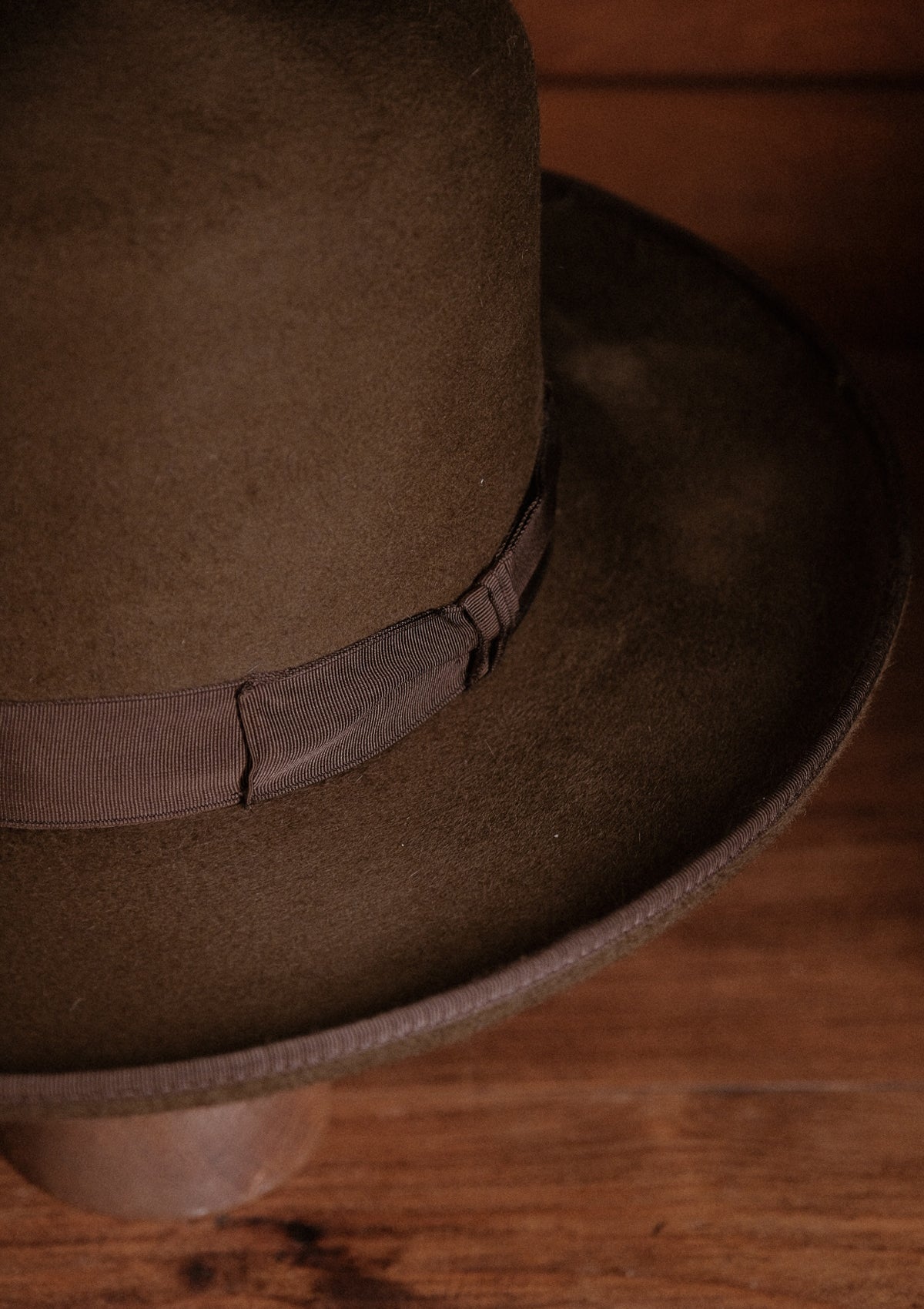 Lawson Open Crown Fedora - Tobacco