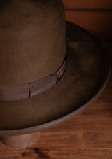 Lawson Open Crown Fedora - Tobacco