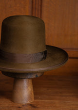 Lawson Open Crown Fedora - Tobacco