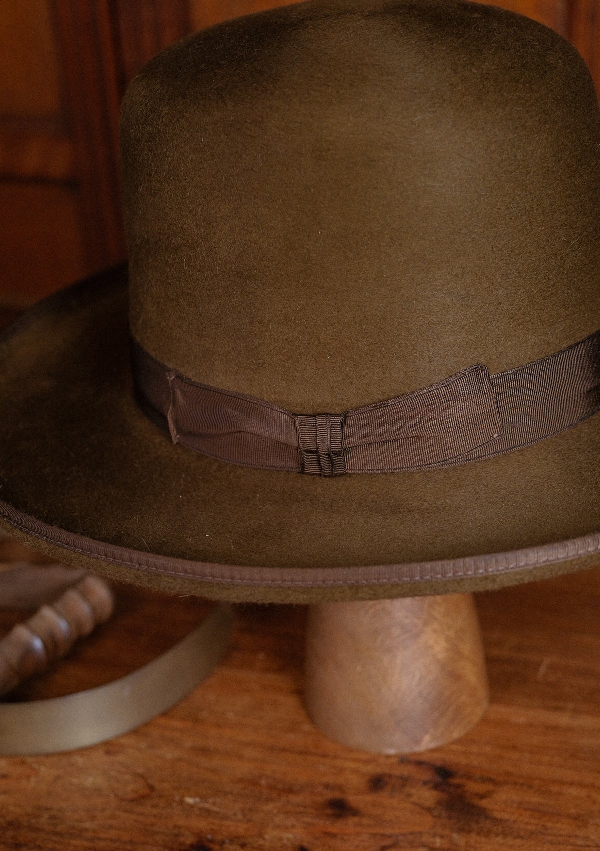 Lawson Open Crown Fedora - Tobacco