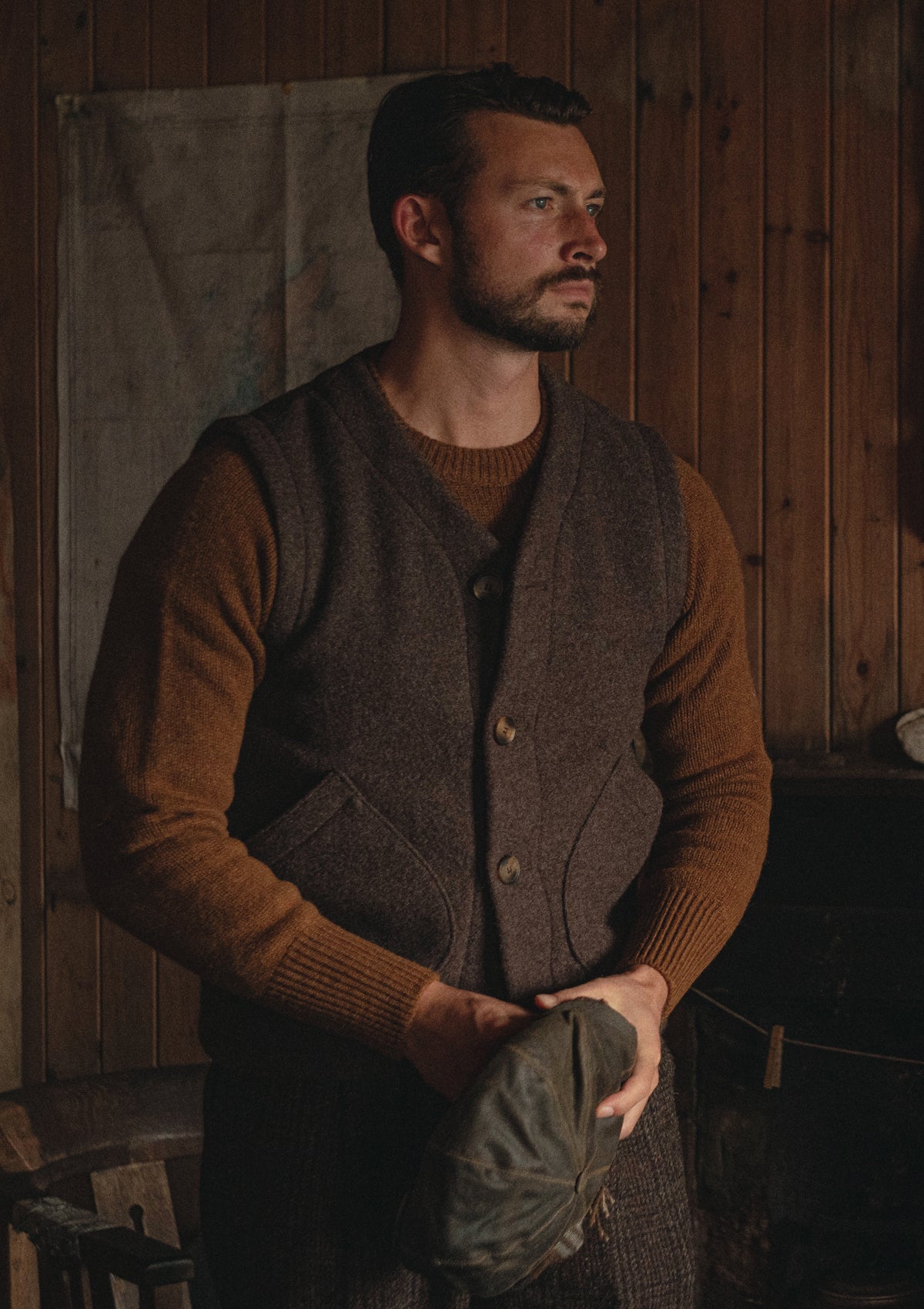 Ellison Pure Wool Waistcoat - Hazel
