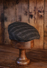 Walter Flat Cap - Charcoal Loden Windowpane