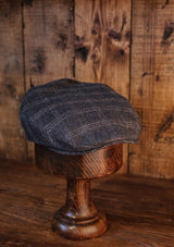 Walter Flat Cap - Grey Loden Windowpane