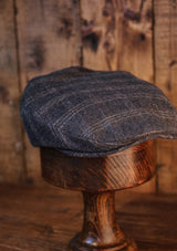 Walter Flat Cap - Grey Loden Windowpane