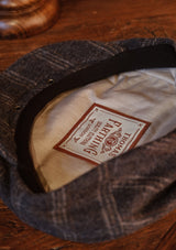 Walter Flat Cap - Grey Loden Windowpane