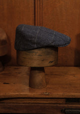 Walter Traditional Flat Cap - Blue Check