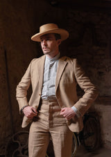 Melbrook Pure Linen Jacket - Mushroom