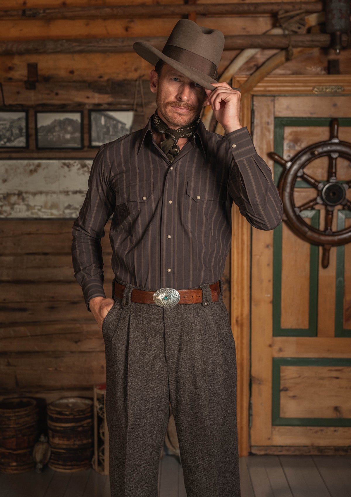 Western Spearpoint Japanese Cotton Shirt - Landry Trail