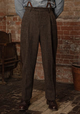 Woodrow Harris Tweed Clark Trousers - Dark Prince Of Wales