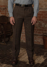Woodrow Harris Tweed Classic Cut Trousers - Dark Prince Of Wales