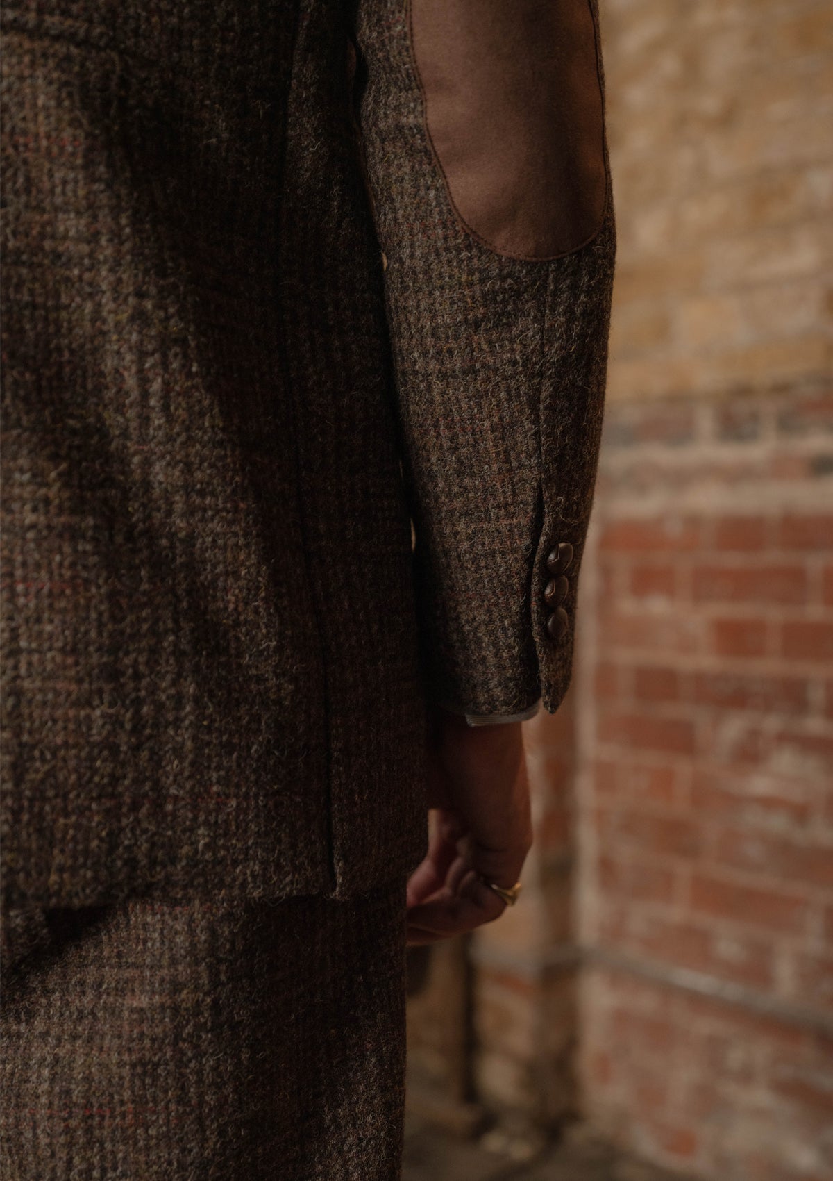 Woodrow Harris Tweed Jacket - Dark Prince Of Wales Check