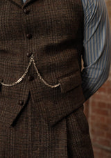 Woodrow Harris Tweed Waistcoat - Dark Prince Of Wales