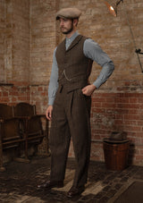 Woodrow Harris Tweed Waistcoat - Dark Prince Of Wales