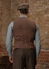 Woodrow Harris Tweed Waistcoat - Dark Prince Of Wales