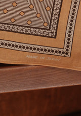 'Canyon Gold' 100% Cotton Selvedge Bandana - #8