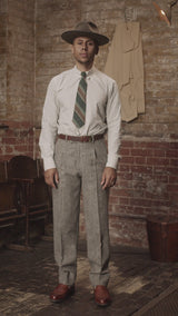 Munro Classic Trouser - Grey Prince of Wales