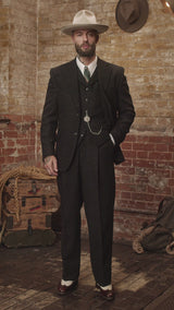 Coleman Harris Tweed Jacket - Black w/ White Fleck