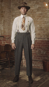 Bailey Harris Tweed Clark Trouser - Atlantic Blue Check