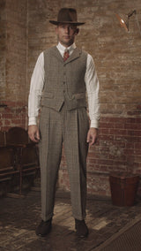 Coleman Harris Tweed Waistcoat - Highland Mist Check