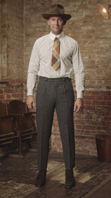 Bailey Harris Tweed Classic Trouser - Atlantic Blue Check