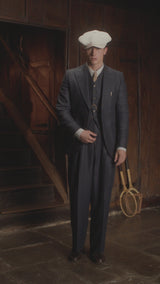 Brockman Jacket - Navy Herringbone