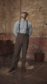Woodrow Harris Tweed Clark Trousers - Dark Prince Of Wales