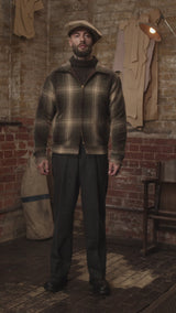 Midtown Pure Wool Cropped w/ 1960s Conmar Double Zipper Jacket - Lochside Plaid