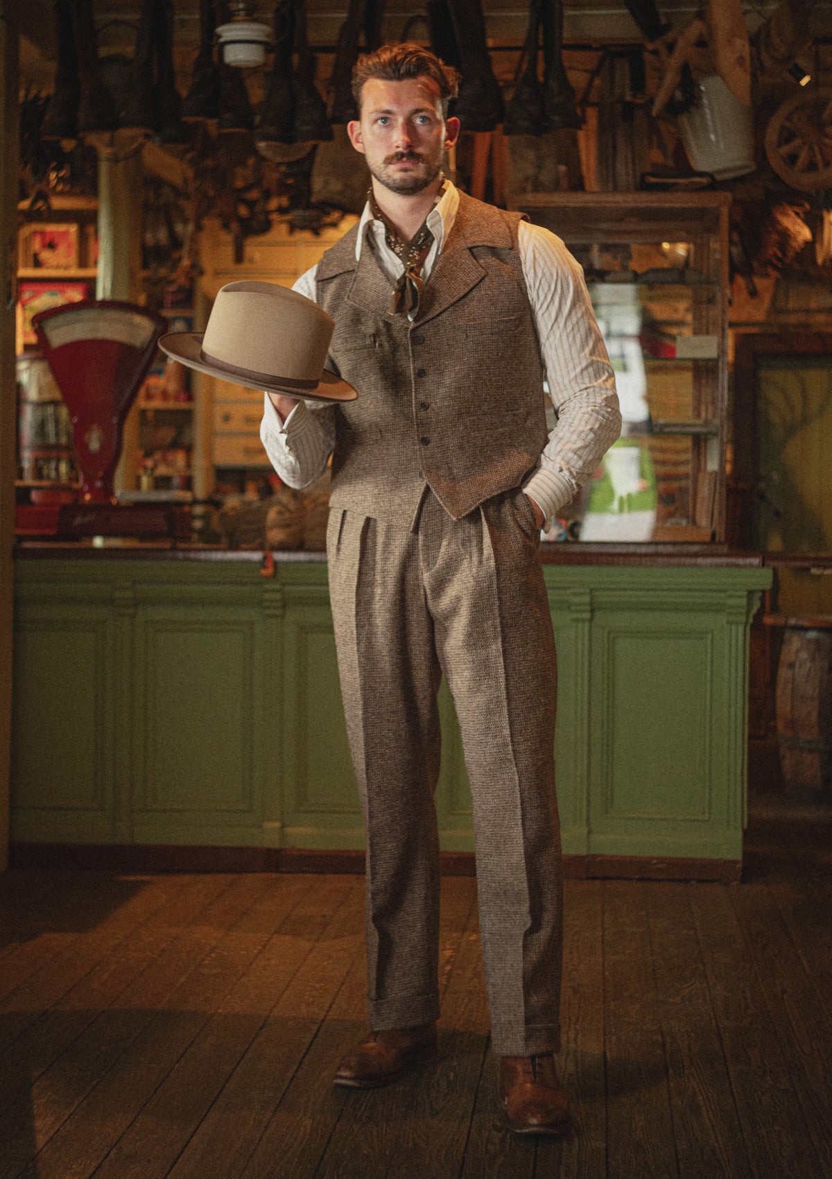 Garnick Waistcoat - Moorland Houndstooth