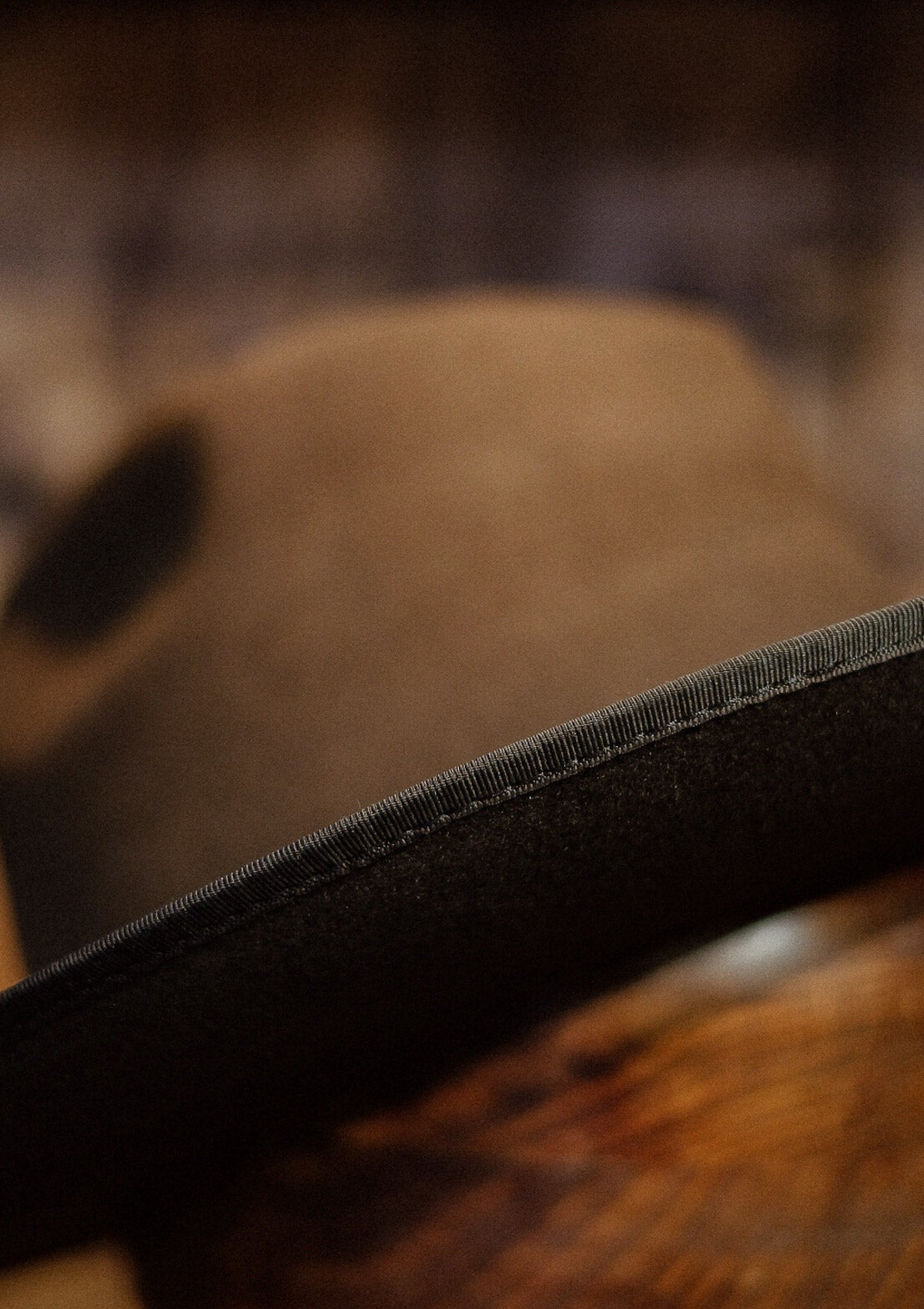 Barstow Wide Brim Fedora - Dark Brown