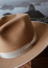 Barstow Wide Brim Fedora - Sand