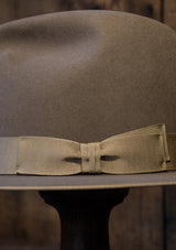 Barstow Flat Brim Fedora - Light Grey