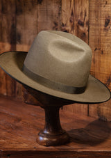 Barstow Wide Brim Fedora - Moss