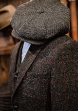 Edison Harris Tweed Jacket - Red Check