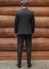 Edison Harris Tweed Jacket - Charcoal Herringbone