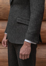 Edison Harris Tweed Jacket - Charcoal Herringbone