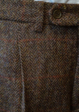 Edison Harris Tweed Trousers - Brown Check