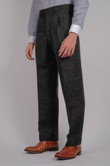 Edison Harris Tweed Trousers - Red Check