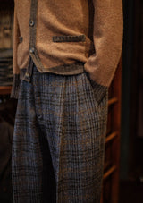 Fawcett Lambs Wool Cardigan - Rust