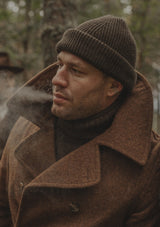 Lambswool Beanie Hat - Pine Shadow Green