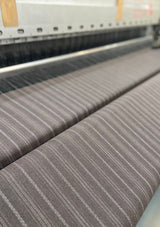 Munro Waistcoat - Dark Taupe with Vintage Grey Stripe