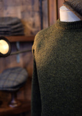 Mawson Lambs Wool Sweater - Pine Shadow