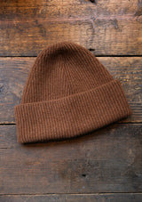 Lambswool Beanie Hat - Pecan