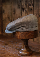 Regent Baker Boy - (Narrow Width) Summer Silk - Grey Herringbone