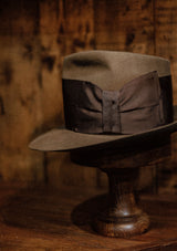 Reuben High Crown Fedora - Light Brown