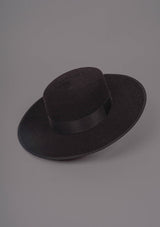 Sevillian Wide Brim Riding Hat - Black