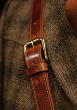 Luxury Saddle Leather Satchel - Tan