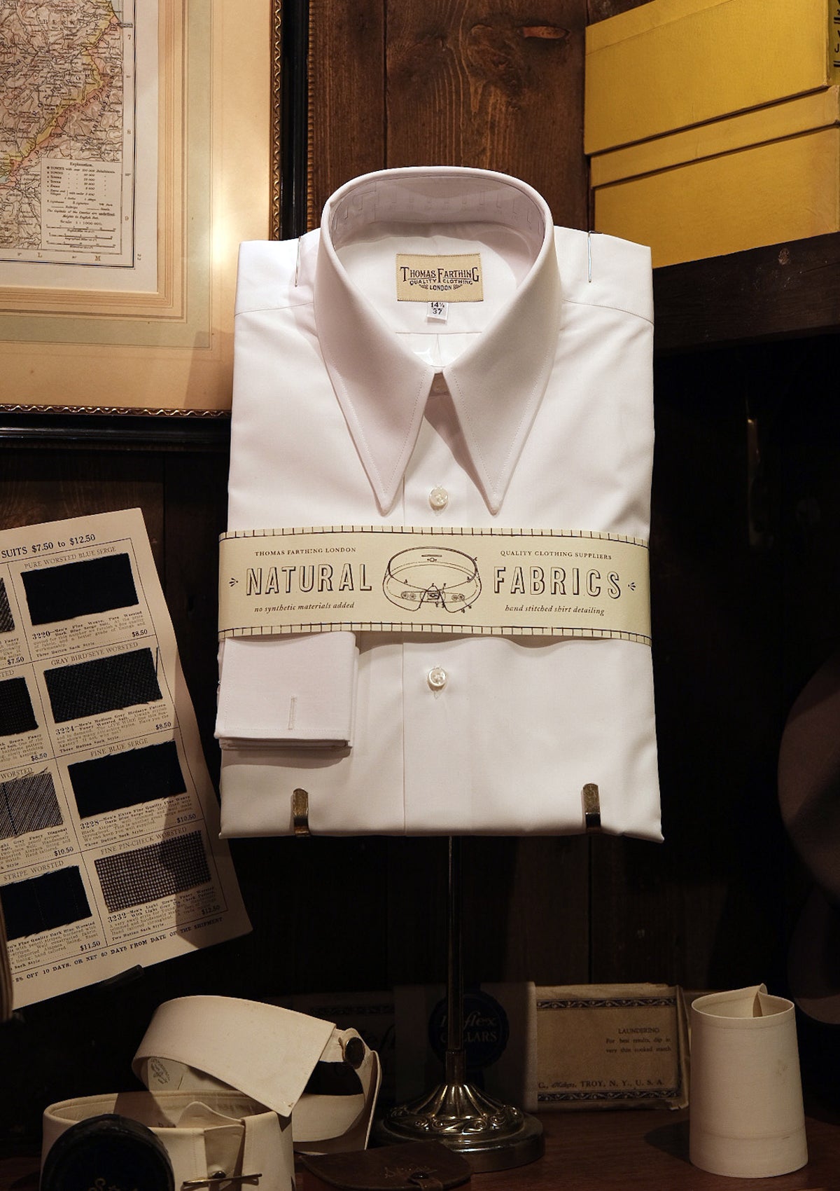 Spearpoint Cotton Shirt - White